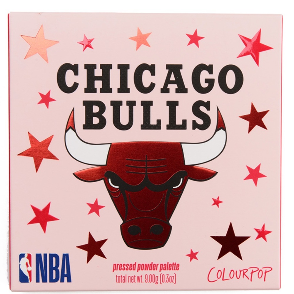 ColourPop x NBA Chicago Bulls Eyeshadow Palette LE NIB